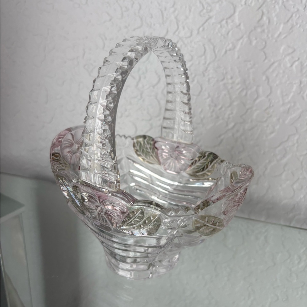 MCM  vintage Anna Hutte Bleikristall lead crystal basket